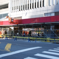 20th & JFK, emergency services, overhead protection, Superior Scaffold, 215 743-2200