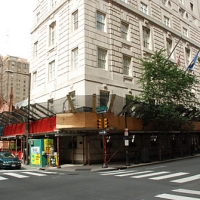 16th & Locust, overhead sidewalk protection, Superior Scaffold, 215 743-2200