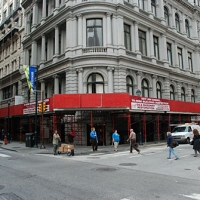 10th & Chestnut, overhead protection, Superior Scaffold, 215 743-2200, rent