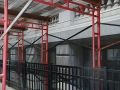 10th & Chestnut, frames, overhead protection, Superior Scaffold, 215 743-2200, rental