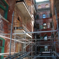 scaffolding, scaffold, superior scaffold, 215 743-2200, philadelphia, pa, de, md, nj, new jersesy, shoring, renovation, masonry, construction, divine lorraine, 093