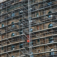 scaffolding, scaffold, superior scaffold, 215 743-2200, philadelphia, pa, de, md, nj, new jersesy, shoring, renovation, masonry, construction, divine lorraine, 193