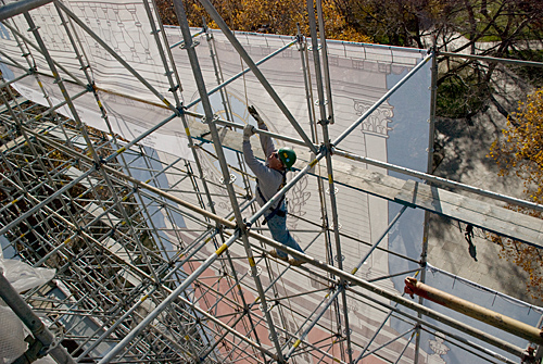 Independence Hall, Scrim, scaffold, scaffolding, Superior, 215 743-2200