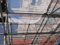 Independence Hall, piece of scrim, scaffold, scaffolding, Superior, 215 743-2200