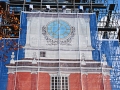 Independence Hall, front top, scaffold, scaffolding, Superior, 215 743-2200