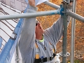 Independence Hall, locking in the scrim, scaffold, scaffolding, Superior, 215 743-2200
