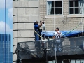 Pierre Hotel, NYC, NY, workers, suspended scaffold, swing, swing staging, rental, 215 743-2200