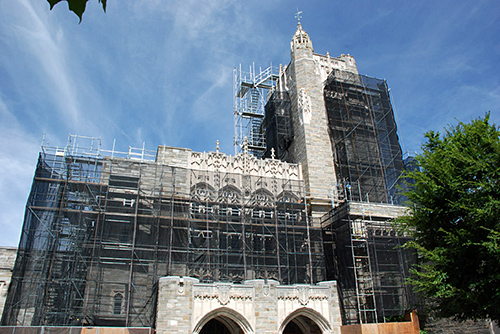 Firestone Library, Princeton University, NJ, superior scaffold, 215 743-2200, scaffolding, scaffold rents, USA